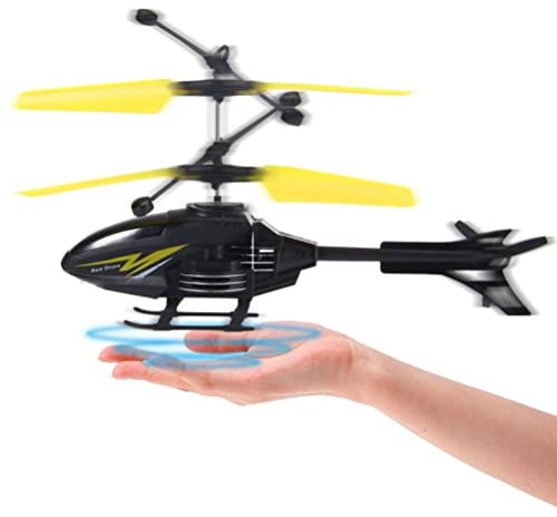 BSTCAR Flight Helicopter Toy, Infrared LED Flying Helicopter, Children's Hand Control Game Outdoor
