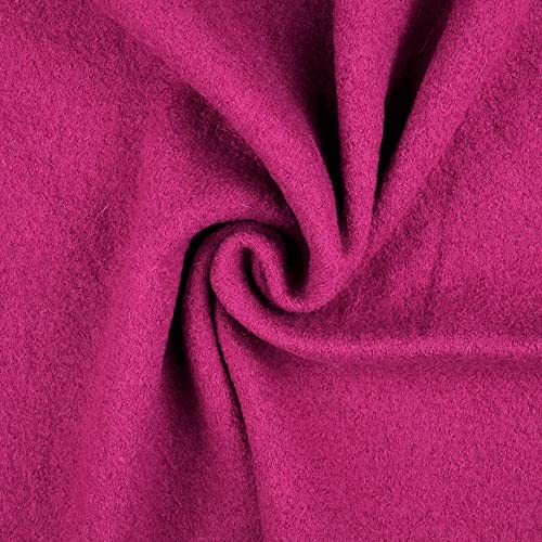 Walkloden-Walkstoff-LAURA-von Stofftreff-100% Wolle, Meterware, 0,5m, Loden, Trachtenstoffe, Wollwalk, Wollstoff (Beere-6002)