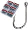 QualyQualy 1000pcs Carbon Steel Fishing Hooks W/Portable Plastic Box, Assorted Small Fishing Hooks Set for Freshwater/Seawater