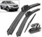 Wischerblätter schnell und sauber Frontscheibenwischer für KIA Sportage SL 2010 2011 2012 2013 2014 2015 24 18 12 Reinigungsset