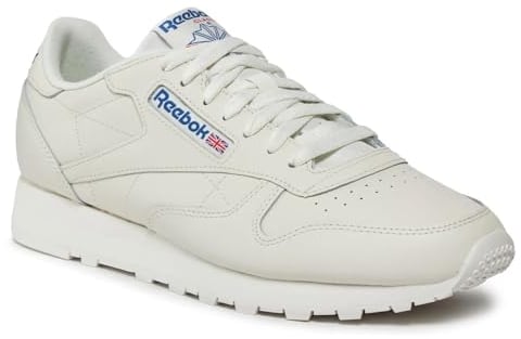 Reebok Unisex Classic Leather Sneaker,Chalk Vecblu Vecred,41 EU
