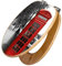 banjado Design WC Sitz Bambus Absenkautomatik 45,8x37,5cm / Toilettendeckel mit Absenkautomatik Holz/hochwertiger Bambus Klodeckel/WC-Sitz für gängigen Toiletten/Motiv London Red Telephone
