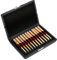 Reed-Aufbewahrungskoffer Holz- und PU-Leder-Abdeckung Reed-Etui-Halter Langlebig Reed Box Oboe Reed Case Storage Oboe Zubehör Solide für 10/12/20pcs Oboe Reeds(12 Stöcke)