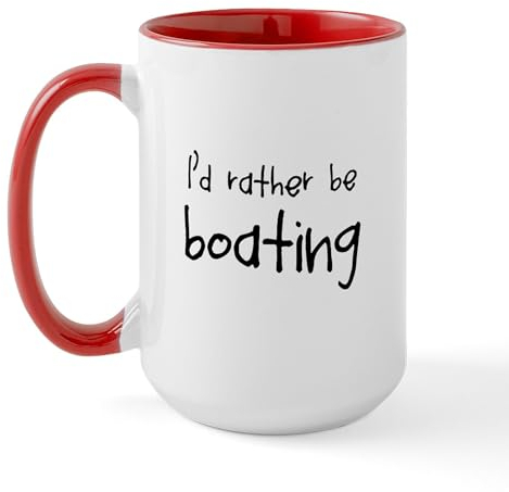 CafePress Boating Large Mug 15 oz (444 ml) Ceramic Coffee Mug