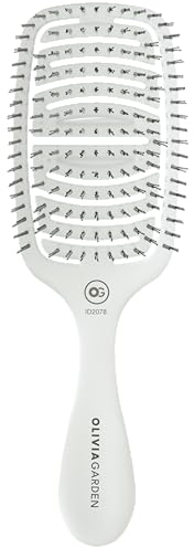 Olivia Garden - Essential Care Flex Fine Hair Bristles Ice White. Für trockenes oder oder nasses Haar. Ein Detangler für feines Haar.