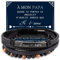 Merclix Bracelet Papa Idee Cadeau Papa Anniversaire Cadeau pour Papa Original Cadeaux Papa Fete des Peres Cadeau Noel Papa Cadeau Pere