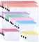 24Stück PVC Reißverschlusstasche Wasserdicht Dokumententasche Bunte Dokumentenmappe mit Reißverschluss,A4 A5 A6 Zipper Beutel Datei Taschen mit Reißverschluss Mesh Kunststoff Dokumententasche(8 Größe)