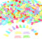 400 Pzs Confeti de Pascua, Confeti de Papel Conejo Huevo Forma de Pollo Relleno de Cesta de Pascua Relleno de Cesta de Hierba de Pascua Regalo de Pascua para Decoraciones de Fiesta de Pascua