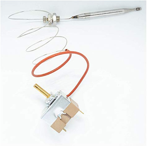 Campini TY 95 50-190 - Termostato para freidora original con tuerca de montaje