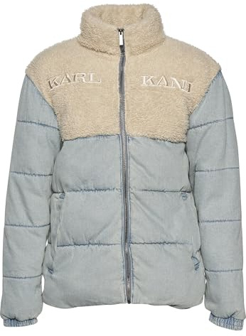 Karl Kani Herren KM234-036-1 KK Retro Denim Teddy Puffer Jacket