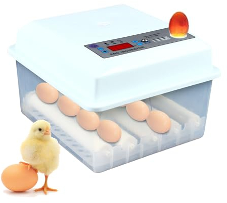 Vollautomatischer Brutkasten, Eierbrüter, Flächenbrüter, 16-Eier-Brutkasten, digitaler Brutkasten für Enteneier Gänseeier Eier.