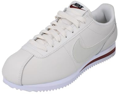NIKE DN1791 Cortez Leather Women Phantom/Light Bone-White-RED Sepia UK 3.5