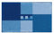 Linea Due MERKUR Badteppich 60x90cm blau