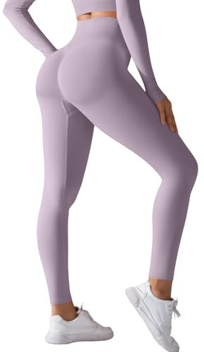 Zilams Scrunch Butt Leggings Damen Push Up Booty Sport Leggings High Waist Blickdicht Leggins Sporthose Seamless Gym Leggings für Yoga Fitness Workout