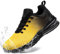 LARNMERN Wasserdicht Schuhe Laufschuhe Herren Sportschuhe Kochschuhe rutschfeste Turnschuhe Fashion Outdoor Casual Schuhe Fitness(Gelb,46)