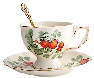 Adult Tea Service Porcelain Coffee Cups and Saucers Bone China Pink Teapot Sets Old Country Roses Teapot-a Pot/727(A cup)