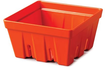 Zeal Fridge Storage Box for Fruits and Berries, Melamine Kitchen Storage Container – Wash and Serve Berry Colander Box, 12cm (Neon Orange)