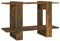 HETFTJN Büroregal Bookshelf Apothekerschrank Küche Badregal Stehend - Bücherregal/Raumteiler Räuchereiche 80x30x51 cm für Esszimmer Living Room Wohnzimmer Büro