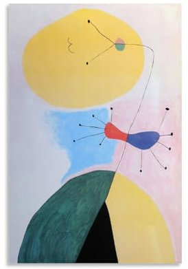 GOORAL Joan Miro Malerwerk Nr. 9 Poster, Kunstdruck, Wandfoto, Farbe, hängendes Bild, Familie, Schlafzimmer, Dekoration, 20 x 30 cm