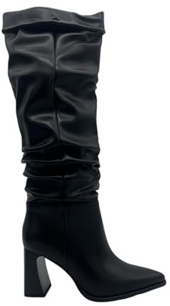 Laura Biagiotti stivale da donna goffrato tacco alto 9 cm nero 8835 (Nero, Sistema Taglie Calzature EU, Adulto, Numero, Media, 38)