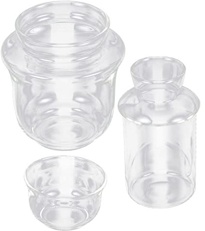 HOLIDYOYO 1set Luxury Glass Wine Warmer Glass Cup Pour Dispenser Carafe for Hot Drink Suitable for Home Hotel Party