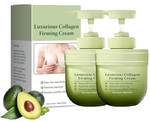 Luxuriöse Kollagenstraffungscreme, Luxuriöse Straffende Lotion, Luxuriöse Kollagen Straffungs Creme, Collagen Body Lotion Straffend, Hautstraffende Creme für Alle Haut, 100g (2)