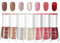Glitter Nail Polish Set - 7Pcs Quick Dry & Long Lasting Nude Varnish - Non-Toxic Holographic Paint - No UV Needed for DIY at Home - Teenage Girls (Nude Pink Red Glitter)