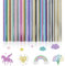 NATNAV 8 Stück Plotterfolie Textil,Glitzer Vinylfolie Plotter,Flexfolie Plotter Textil 30x25cm,Wasserfest Regenbogen Textilien Transferfolie Plotter für T-Shirt,Hüte,Stoff