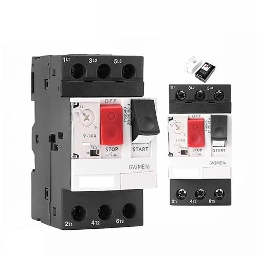 Interruptor Automático,Interruptor Diferencial Interruptor de protección de arranque del motor, tipo termomagnético, protección contra sobrecarga y cortocircuito, disyuntor de motor de 32 A MPCB(0.1-0