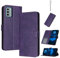 QiongniAN Compatible with Nokia C300 Leather Case,Compatible with Nokia C300 Case PU Leather Phone Flip Cover Purple