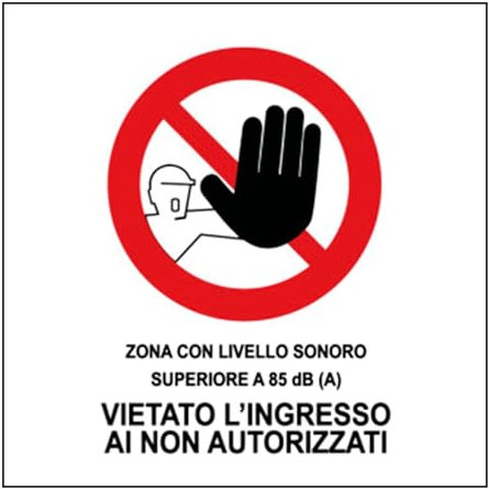 M-ITALY CARTELLO SEGNALETICO QUADRATO - VIETATO L INGRESSO AI NON AUTORIZZATI - Adesivo Extra Resistente, Pannello in Forex, Pannello In Alluminio (Alluminio, 5x5 cm)