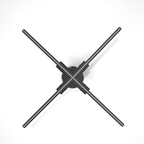 Ologramma 3D, 22.04 Display olografico ologramma 3D Ventilatore ad aria Video proiettore Fan Lampada rotante for negozio, bar, display pubblicitario for feste
