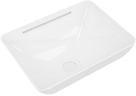 Yctze Lavabo de Baño para Autocaravanas, Yates y Barcos, con Encimera Acrílica, Tira de Luz y Desagüe integrado.