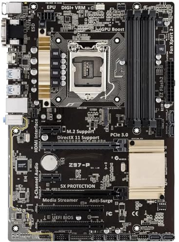 desktop motherboard Fit For ASUS Z97-P Intel Z97 Motherboard LGA 1150 DDR3 32GB PCI-E 3.0 Support I3-4340 4150 4360 4440 4430 4460 4590 4690 Cpu ATX