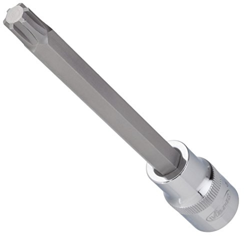 Vigor V2226 Ribe Screwdriver Socket, M14 mm, L 140 mm, 1/2 | Drive 1/2 inch (12.5 mm) square hollow, output internal wedge profile Ribe-CV, length l2 140 mm, 210 g, drive: 1/2 inch