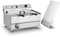 Royal Catering Friteuse à Beignets Electrique Professionnelle RCBG 30-2-B STH (24L, 9000W, 380V, 55,5x60x37cm, Robinet De Vidange)