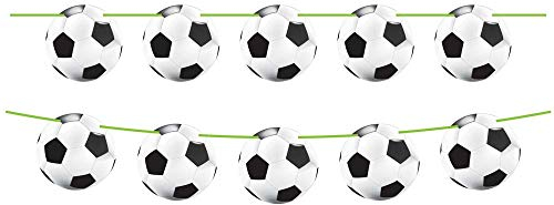 Folat 8714572262071 FußballFan Girlande, Ø 22 cm und Länge 10 Meter