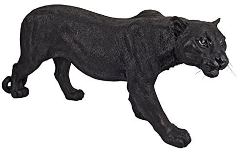 Design Toscano Raubtier im Schatten, Schwarzer Panther - Gartenfigur