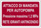 PIXLEMON Cartello Alluminio cm 30x20 Attacco di MANDATA per AUTOPOMPA Pressione Massima 1,2 MPa Rete IDRANTI ANTINCENDIO