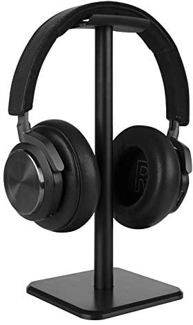 GEEKRIA Aluminum Alloy Headphone Stand for Over-Ear Headphones, Gaming Headset Holder, Desk Display Hanger with Solid Heavy Base Compatible with Beats SoloPro, Bose QC35 (Black)