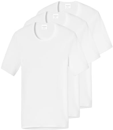 Schiesser - Original Classics Feinripp - Unterhemd/Shirt Kurzarm - 3er Pack (10 Weiß)