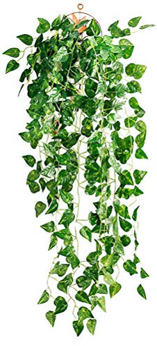 NUOLUX Foglie artificiali di scindapsus vegetale, pianta di edera rampicante per la decorazione della casa, per interni ed esterni (foglie di Scindapsus)