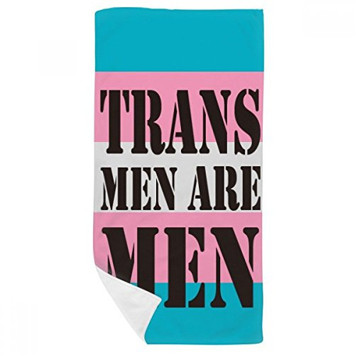 DIYthinker Soutien Trans Man LGBT transgenre Serviette de Bain Doux Gant de Toilette Gant de Toilette 35X70Cm 35 x 70cm Multicolor