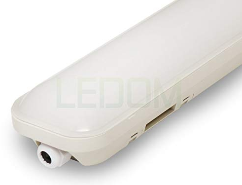 36W 120cm LED Feuchtraumleuchte Slim IP65 Wasserdicht Neutralweiß 3000lm Wannenleuchte Leuchte für Außen und Innen