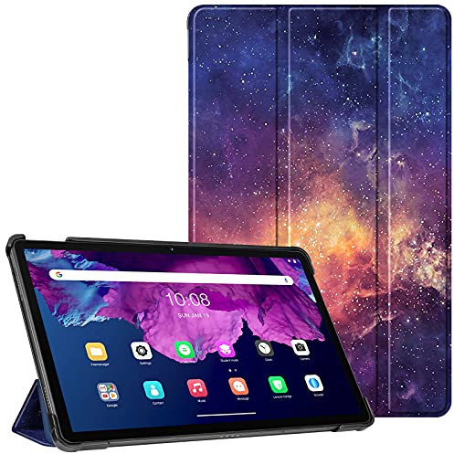 Fintie SlimShell Funda Compatible con Lenovo Tab P11/P11 Plus 11 (2021) - Carcasa Fina y Ligera con Auto-Reposo/Activación para Modelo TB-J606/TB-J607, Galaxia