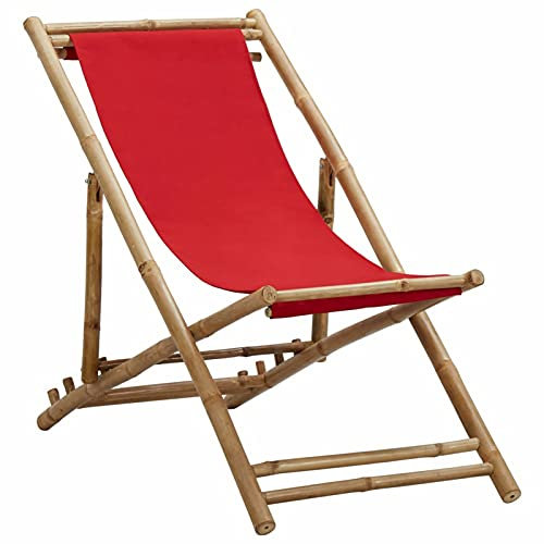 Festnight Sonnenliege Klappbar Gartenliege Strandliege Faltbar Freizeitliege Liegestuhl Relaxliege Klappliege Campingliege Campingstuhl Sonnenstuhl Liege Strand Garten Rot