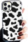 Efitoo for iPhone 12 Pro Max Case Cow, Cute Animal Clear with Design Cow Spots Print Pattern Flexible Soft TPU Silicone Girls Woman Cool Protective Aesthetic Phone Back Cover Shell for 12 Pro Max