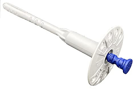 EINSIDE Chevilles avec clou en acier pour isolation, Cheville pour fixation de panneaux isolants, Lot de 200, Dimensions 155 mm