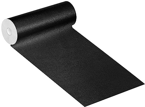 Leder Reparatur Patch, Kunstleder Selbstklebende Lederflicken 8 x 150cm, für Sofas Handtaschen Jacken Möbel Autositze, Schwarz