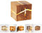 Lfoute Vintage Holz Wandleuchte LED 5W Kreative Wandlampe Nachtlampe Zufällig Riss Innen Wandbeleuchtung Für Schlafzimmer Wohnzimmer Esszimmer Flur Korridor Treppe Dekorative Lichter,1 pc